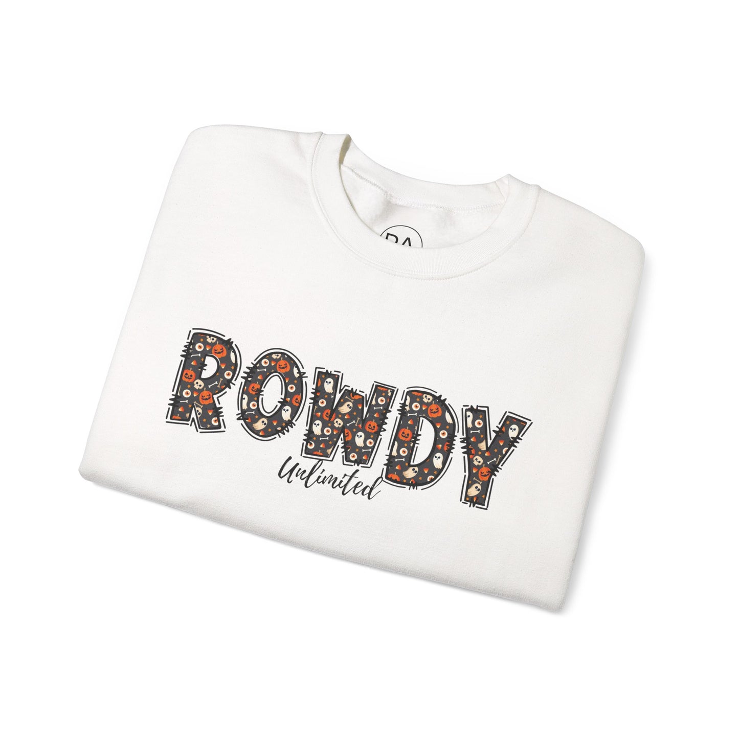 ROWDY Gohsts & Pumpkins Unisex Heavy Blend™ Crewneck Sweatshirt