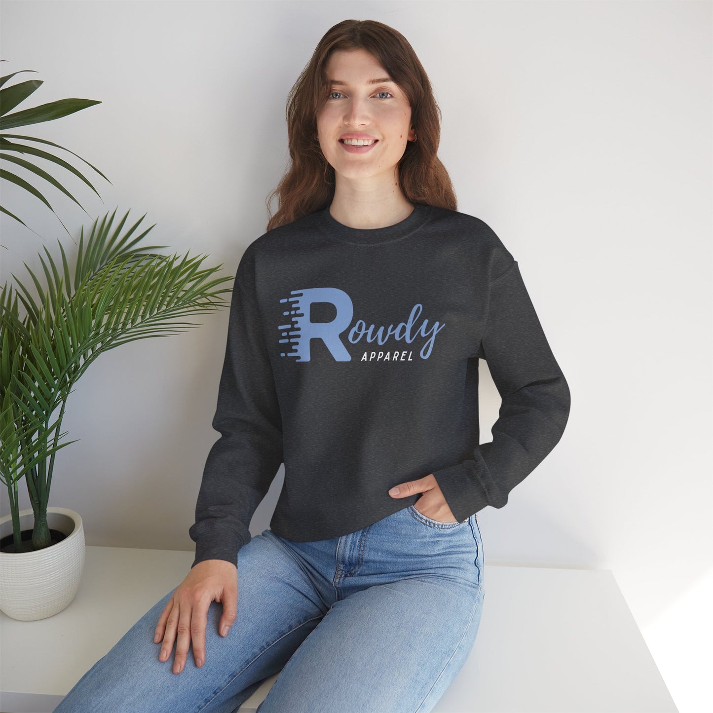 Baby Blue Rowdy Unisex Heavy Blend™ Crewneck Sweatshirt
