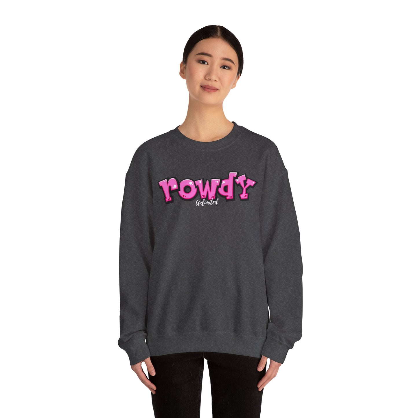 Rowdy Pink Unisex Heavy Blend™ Crewneck Sweatshirt