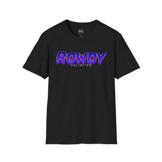 Super Rowdy Purple Unisex Softstyle T-Shirt