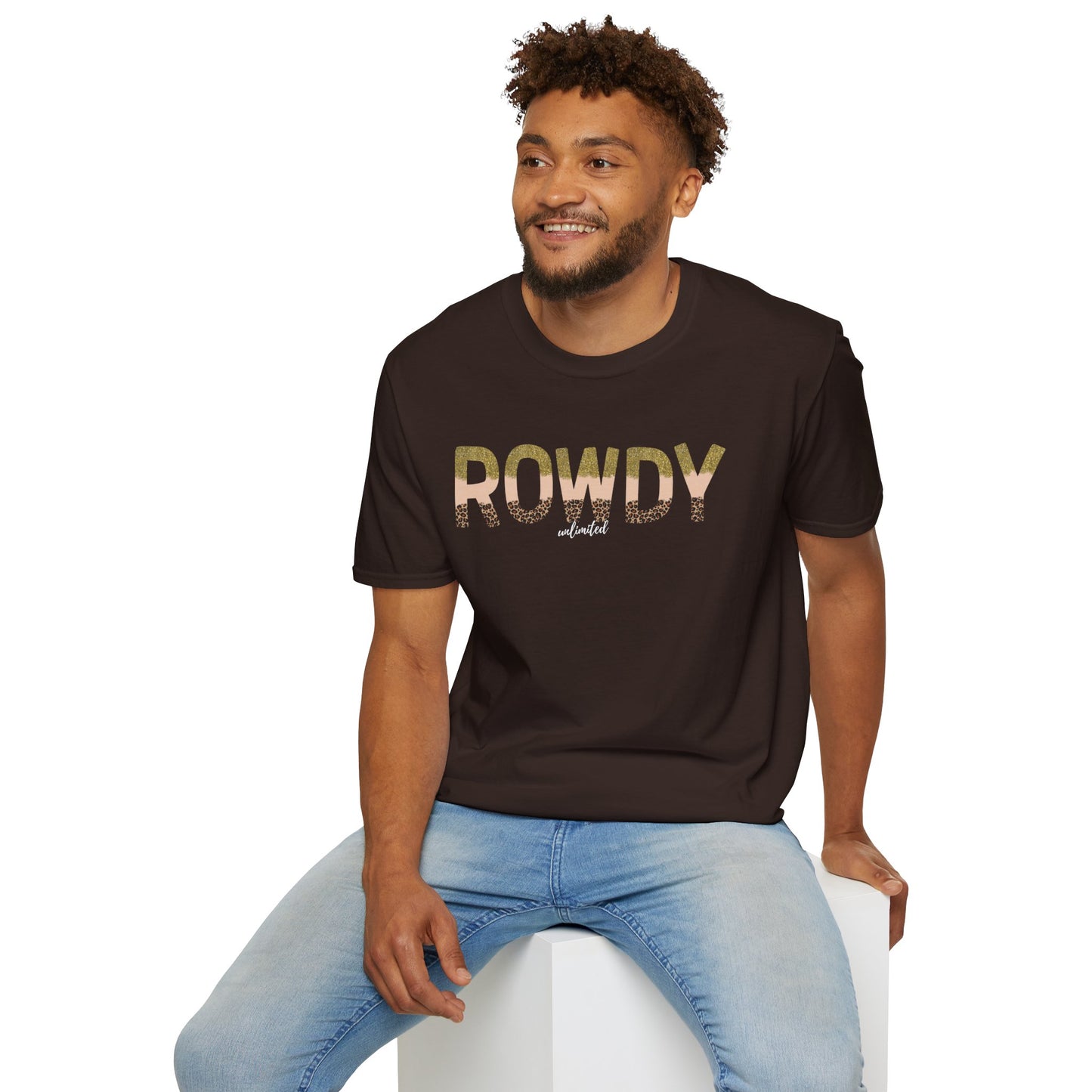 Sassy Animal Print Rowdy Unisex Softstyle T-Shirt