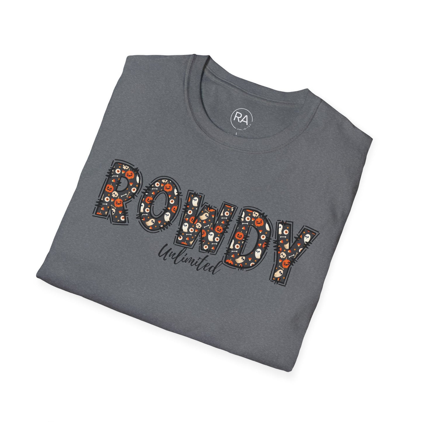 Rowdy Ghost Pumpkins Unisex Softstyle T-Shirt