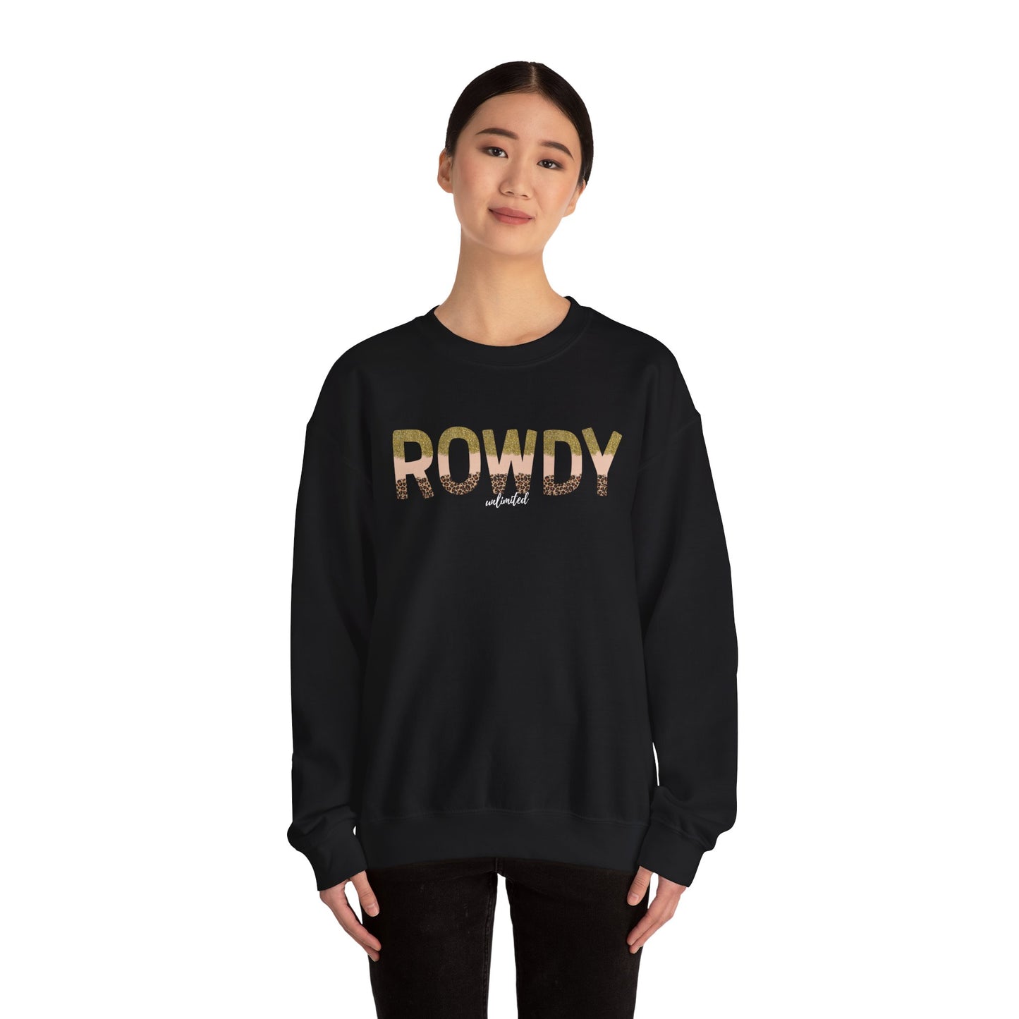 Gold Girl Rowdy Unisex Heavy Blend™ Crewneck Sweatshirt