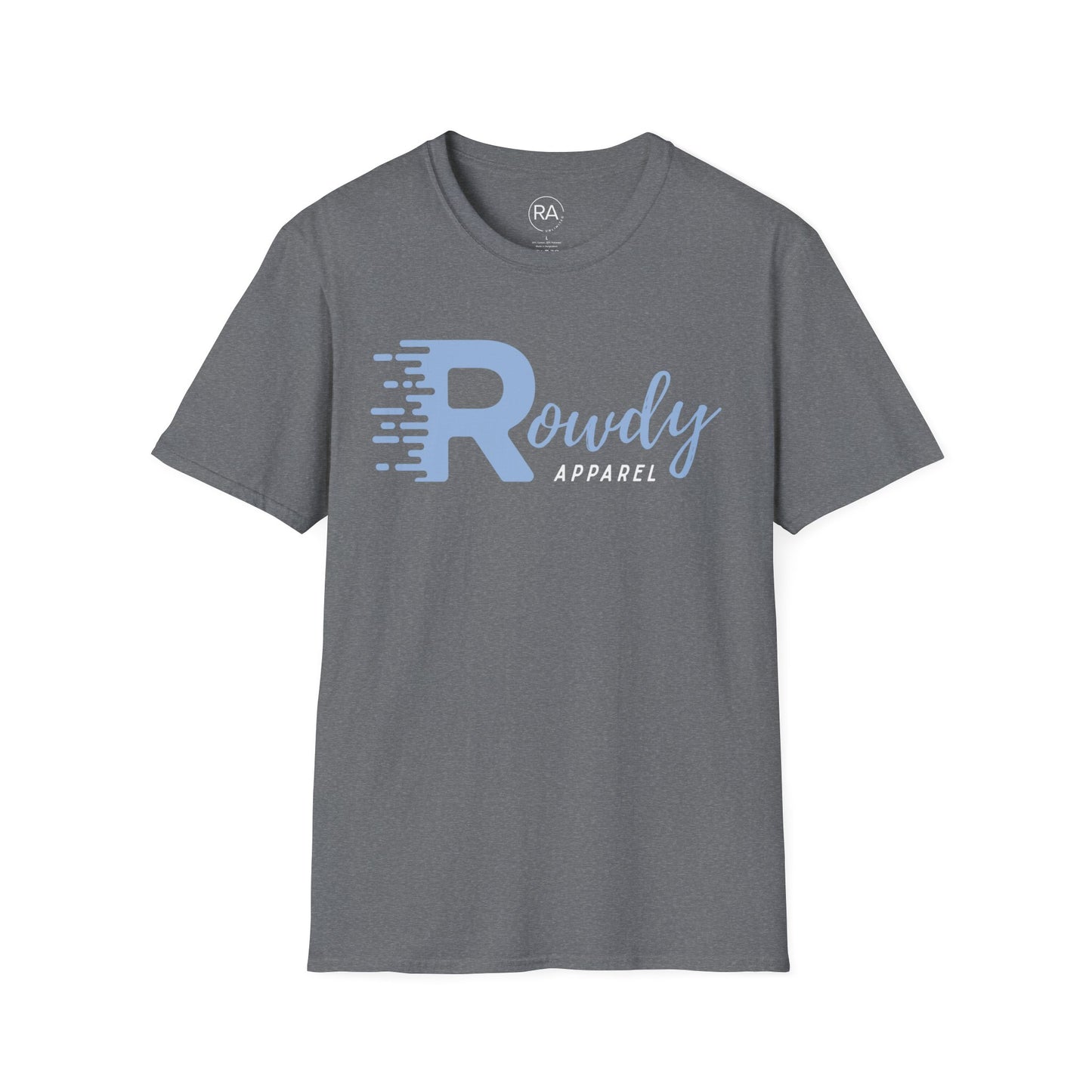 Baby Blue Rowdy Rush Unisex Softstyle T-Shirt