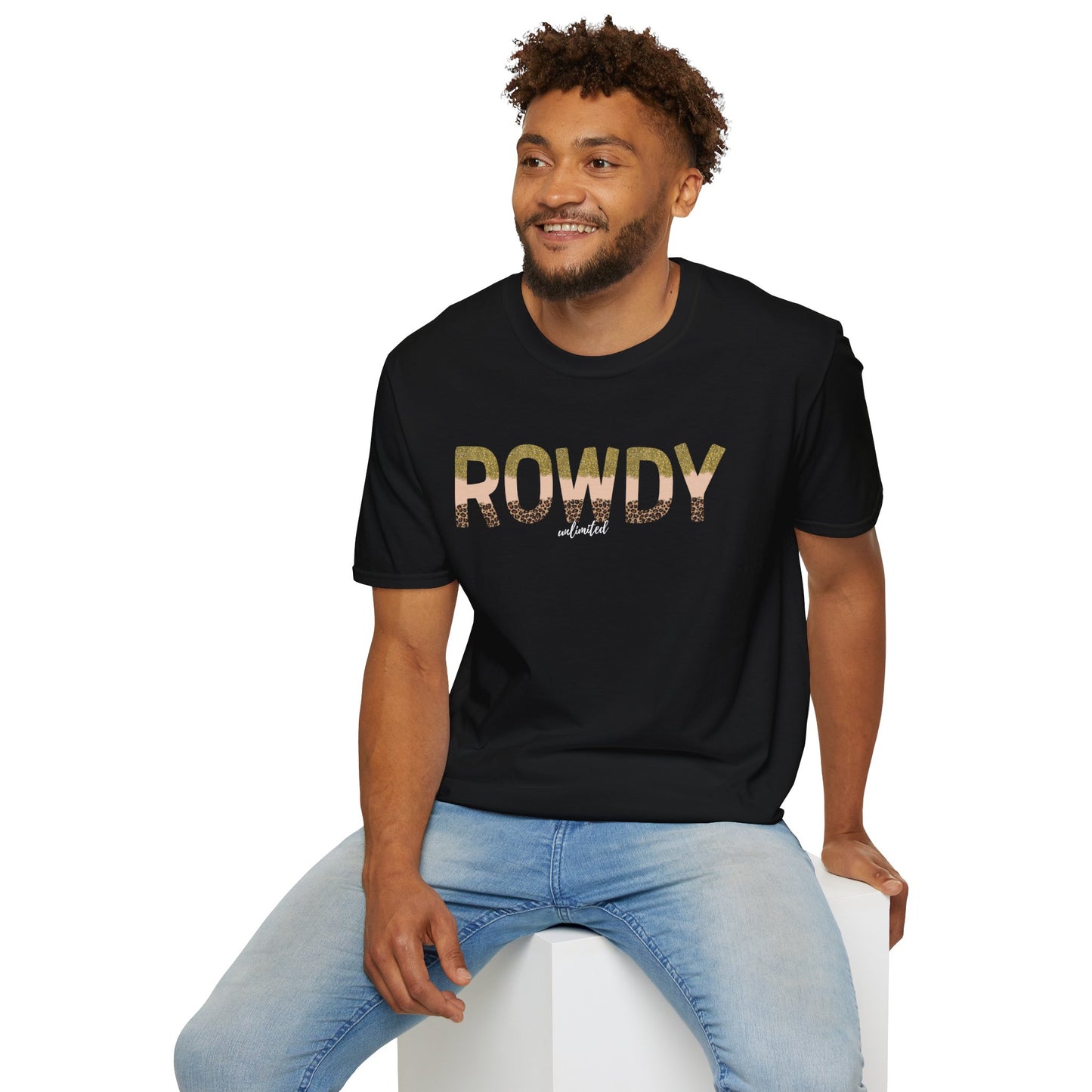 Sassy Animal Print Rowdy Unisex Softstyle T-Shirt