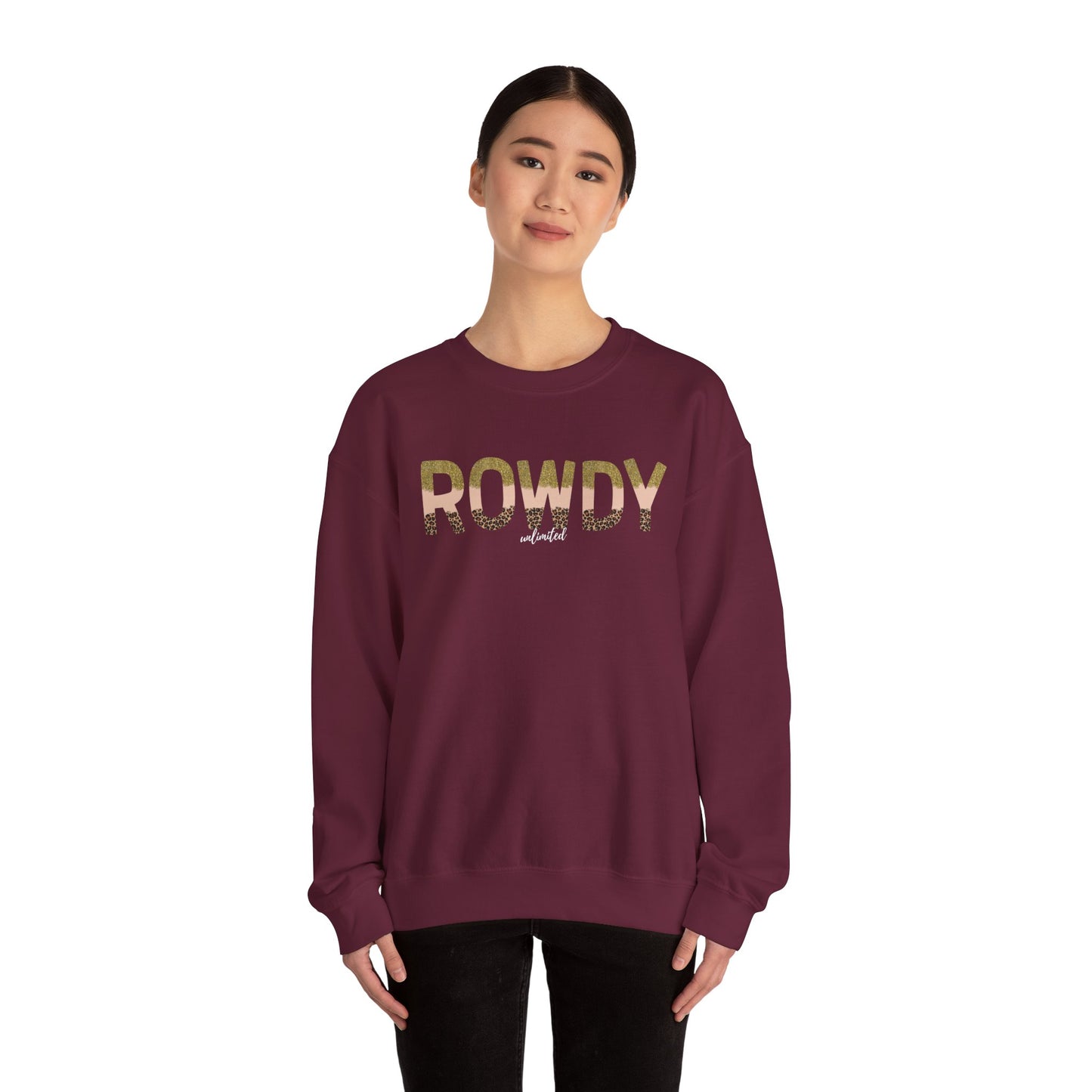 Gold Girl Rowdy Unisex Heavy Blend™ Crewneck Sweatshirt