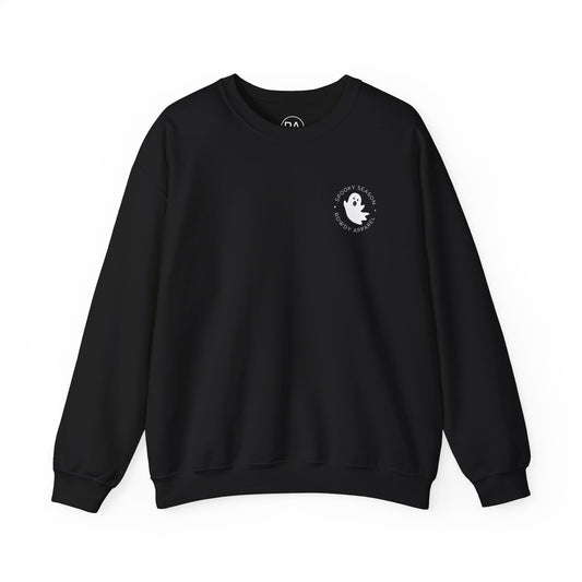 Spooky SZN Ghost Logo Unisex Heavy Blend™ Crewneck Sweatshirt