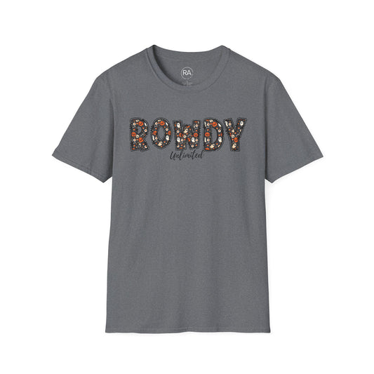 Rowdy Ghost Pumpkins Unisex Softstyle T-Shirt