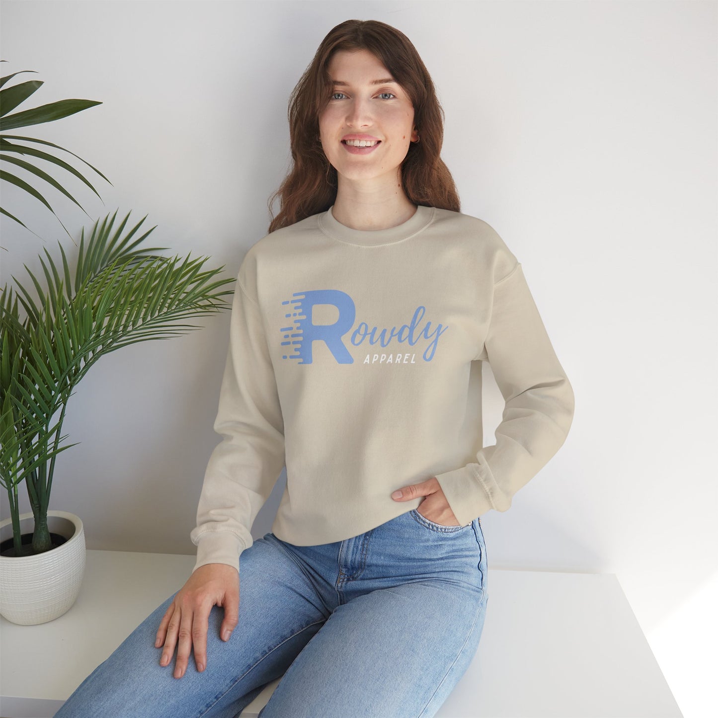 Baby Blue Rowdy Unisex Heavy Blend™ Crewneck Sweatshirt