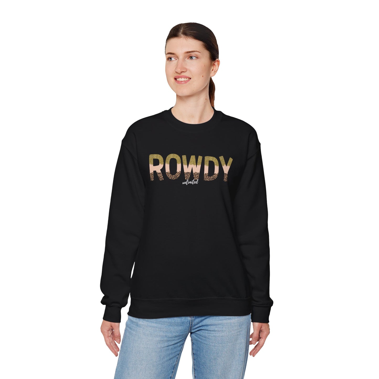 Gold Girl Rowdy Unisex Heavy Blend™ Crewneck Sweatshirt