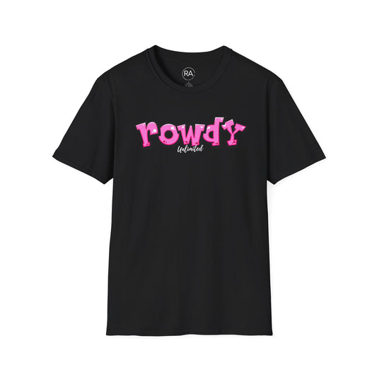 Pink Graffiti  Rowdy Unisex Softstyle T-Shirt