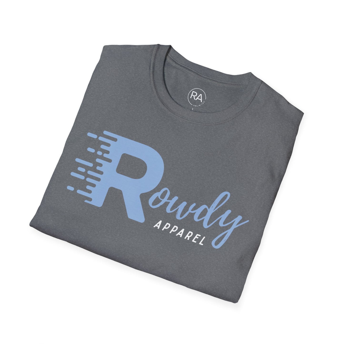 Baby Blue Rowdy Rush Unisex Softstyle T-Shirt