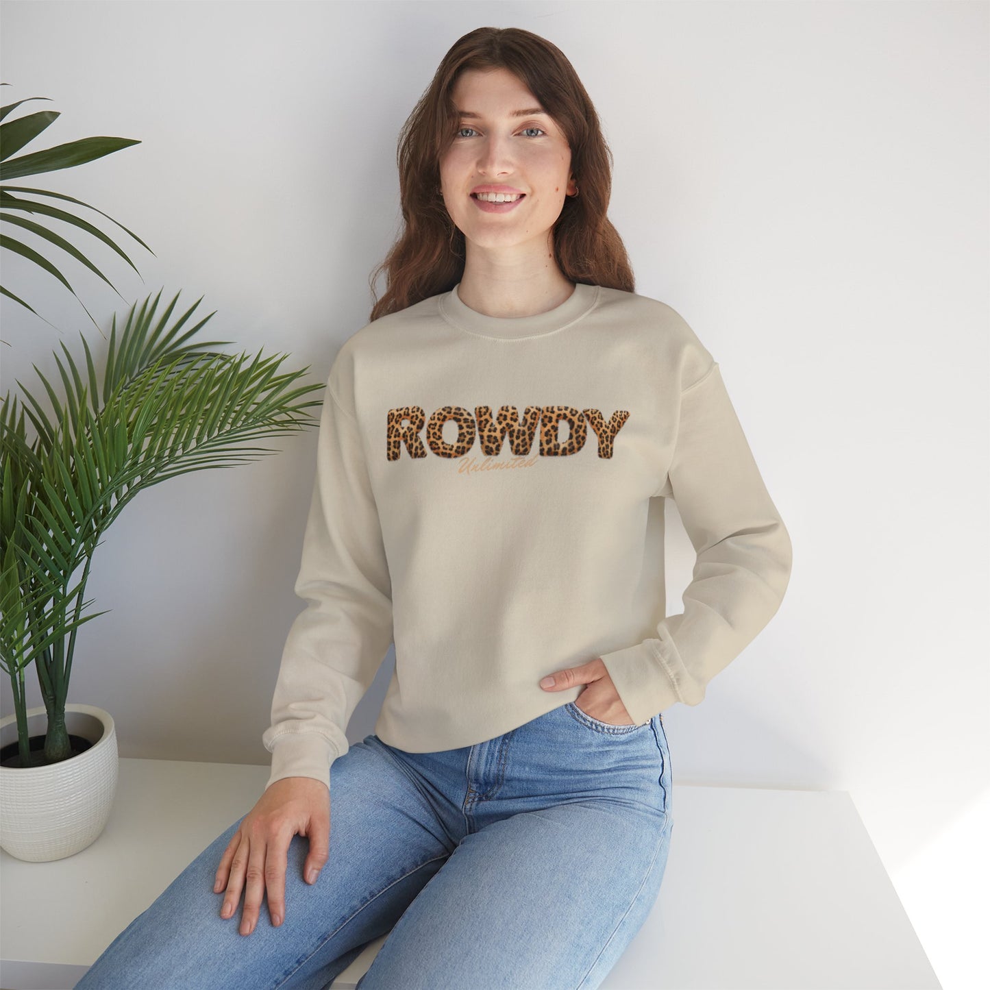 Rowdy Cheetah Unisex Heavy Blend™ Crewneck Sweatshirt