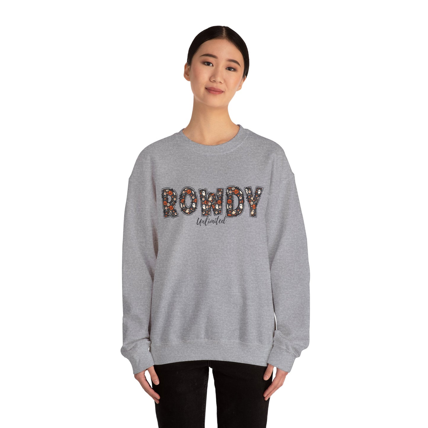 ROWDY Gohsts & Pumpkins Unisex Heavy Blend™ Crewneck Sweatshirt