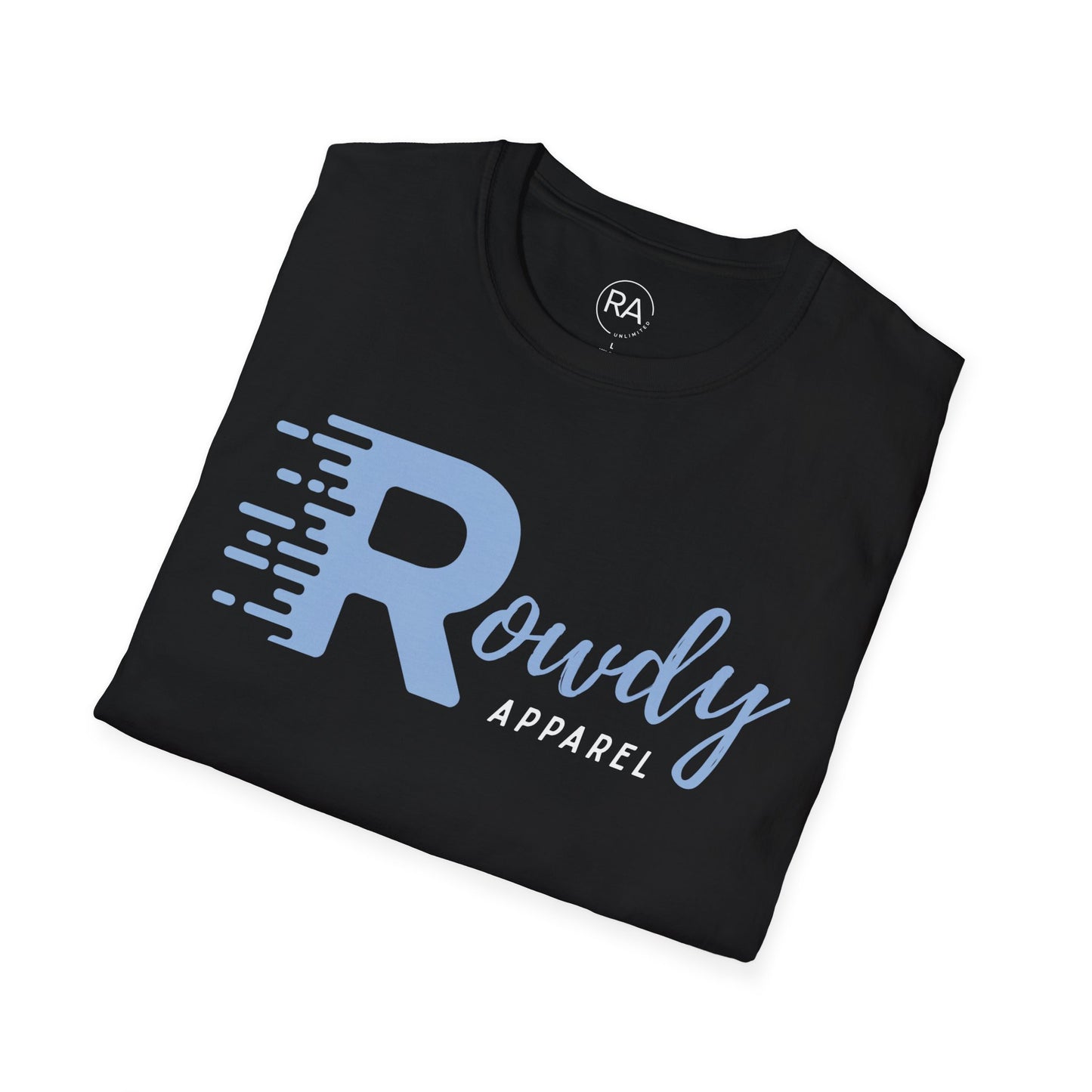 Baby Blue Rowdy Rush Unisex Softstyle T-Shirt