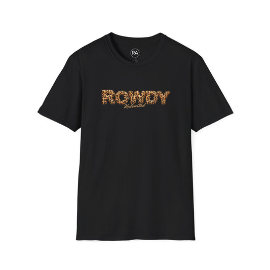 Fuzzy Animal Print Rowdy Unisex Softstyle T-Shirt