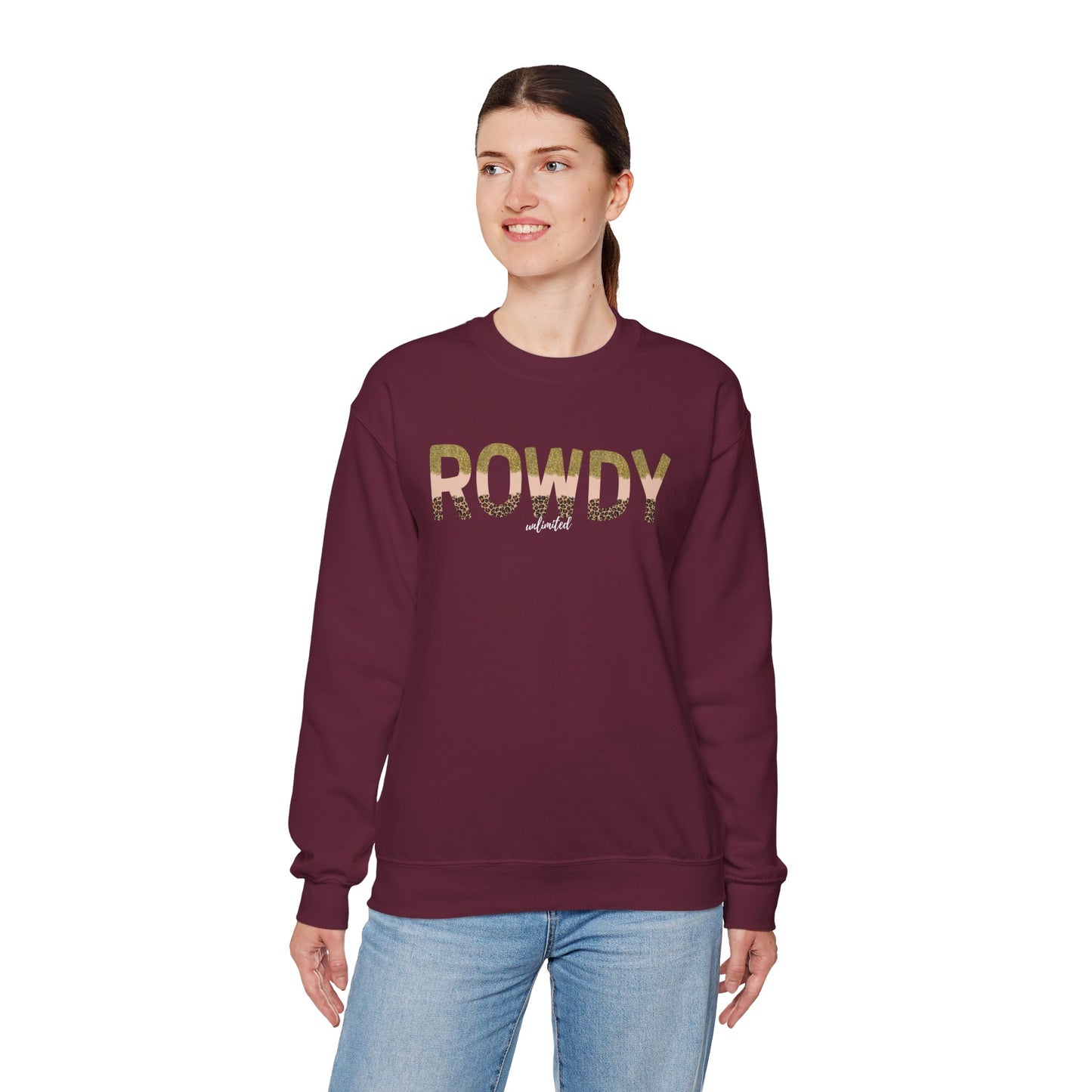 Gold Girl Rowdy Unisex Heavy Blend™ Crewneck Sweatshirt