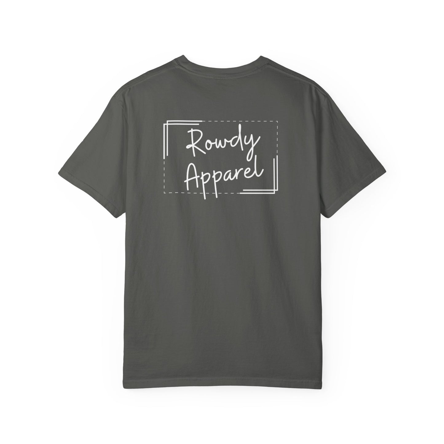 Rowdy Apparel  Dotted Line Logo Unisex Garment-Dyed T-shirt