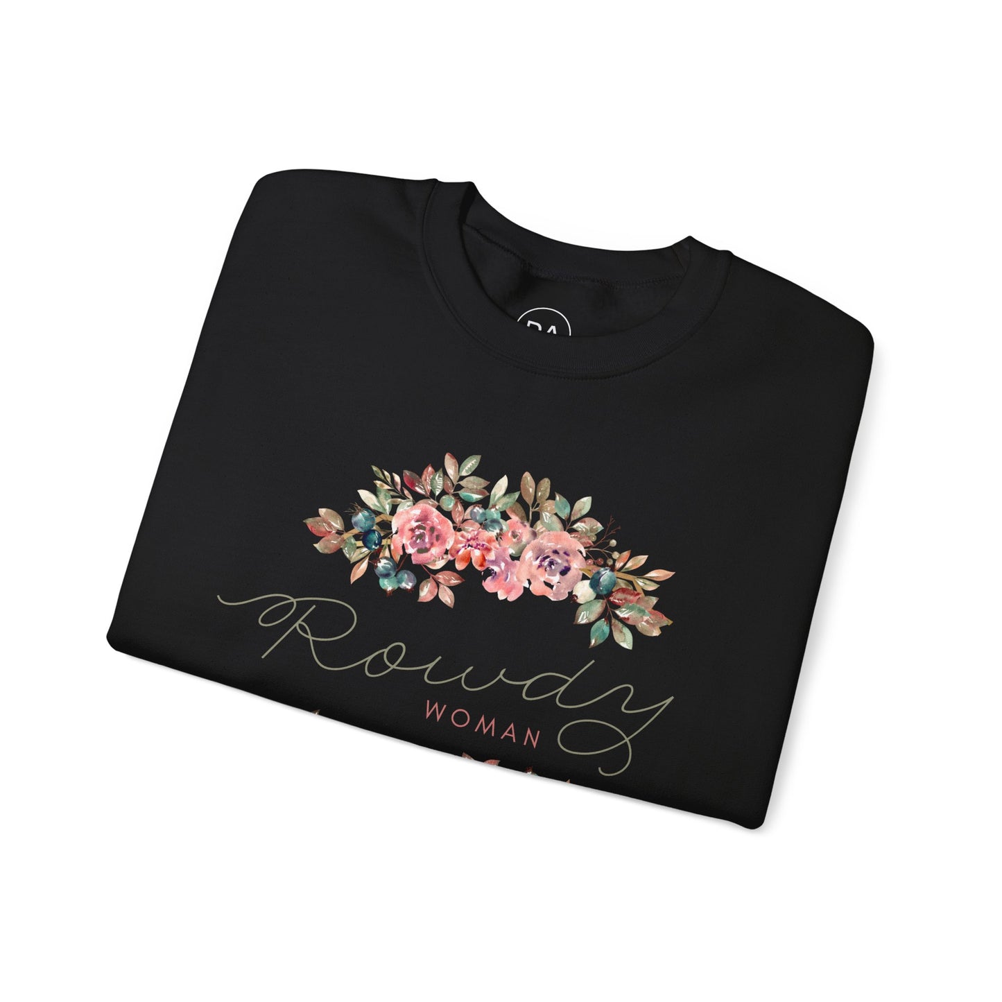 Rowdy Woman Floral Unisex Heavy Blend™ Crewneck Sweatshirt